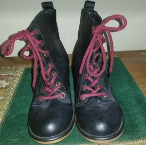 Dirty Laundry Black Combat Boot; never worn!!